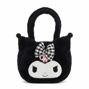Kuromi Hello Kitty Black Plush Bag NWOT